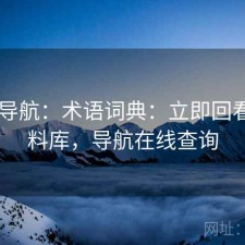 0149导航：术语词典：立即回看：资料库，导航在线查询