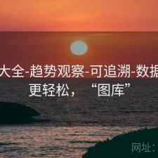 图库大全-趋势观察-可追溯-数据学习更轻松，“图库”
